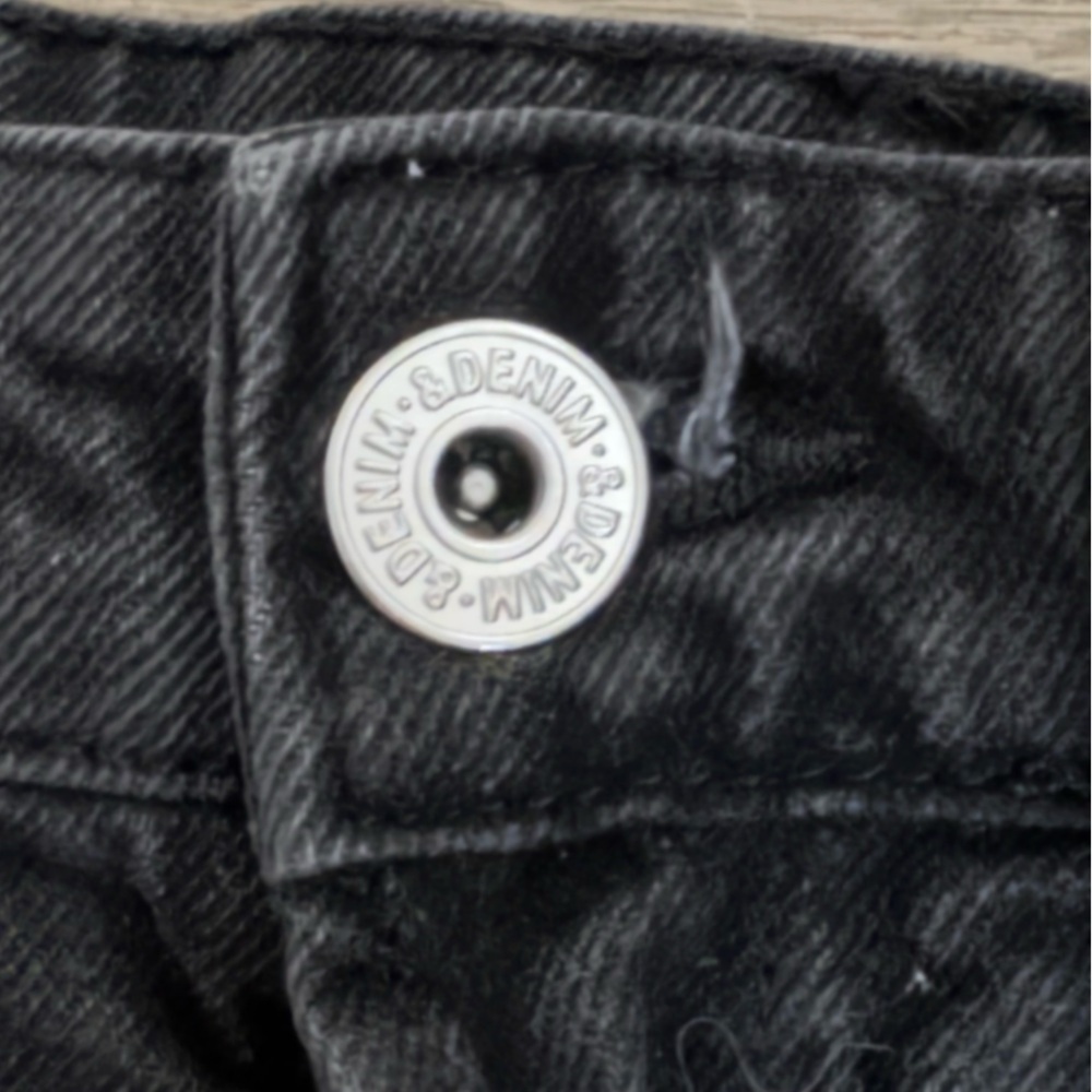 H&M Black Denim Jean Cutoff Shorts - Picture 8 of 15
